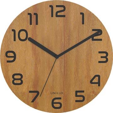 Unilux horloge murale Palma Bamboo