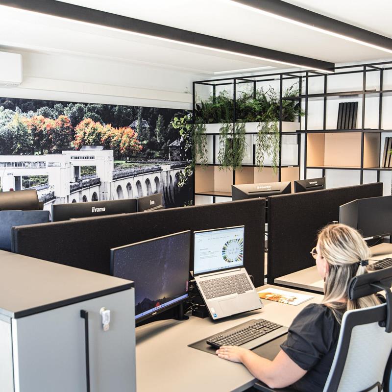 Ontwerp voor ergonomische en functionele kantoorinrichting